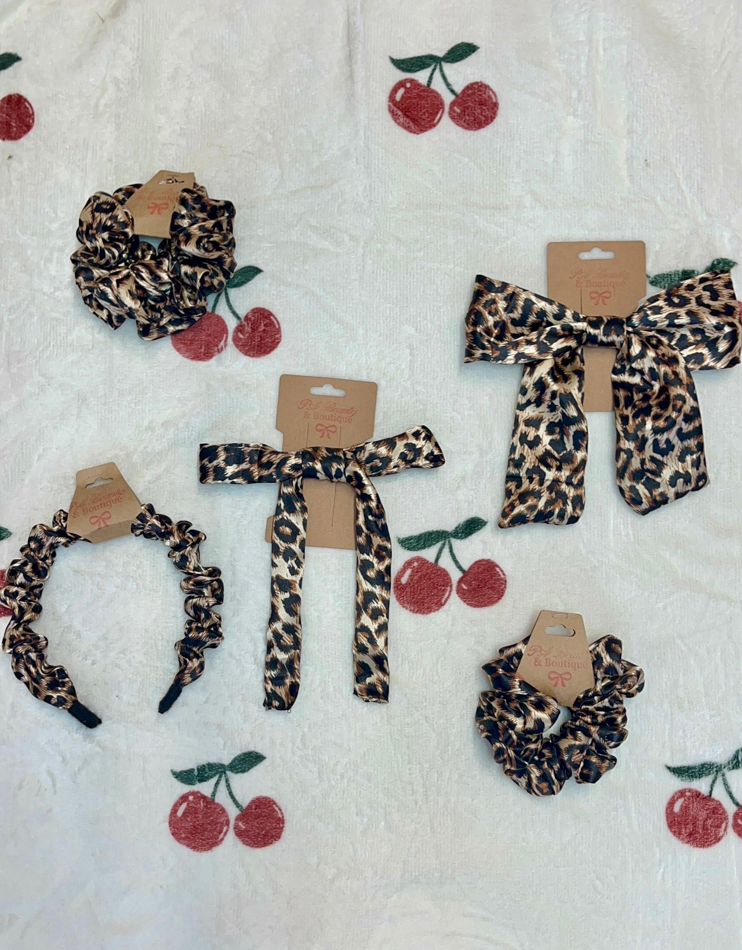 Love Potion #25 Leopard print ruffle scrunchie