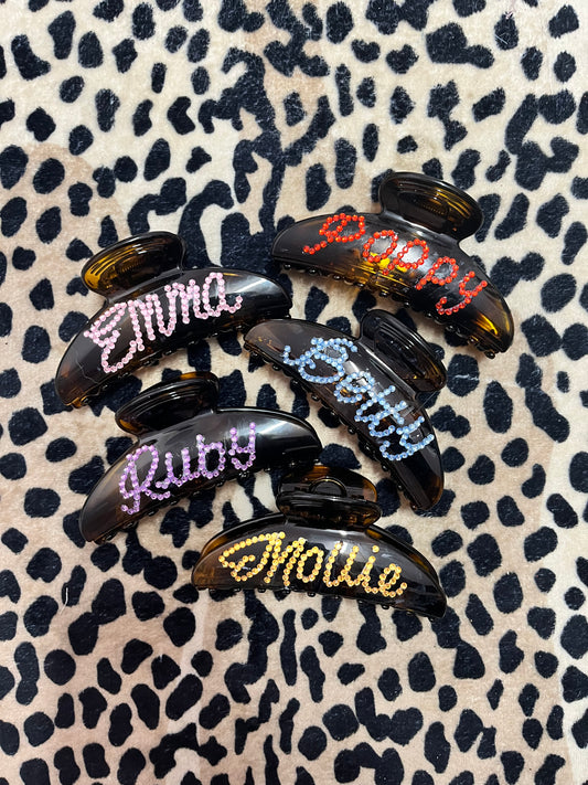 Personalised claw clip